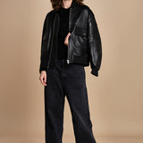 polo a costine CADEE KNIT BLOUSE BLACK herskind 
