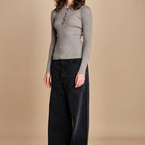 polo a costine CADEE KNIT BLOUSE LIGHT TAUBE herskind 