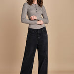 polo a costine CADEE KNIT BLOUSE LIGHT TAUBE herskind 