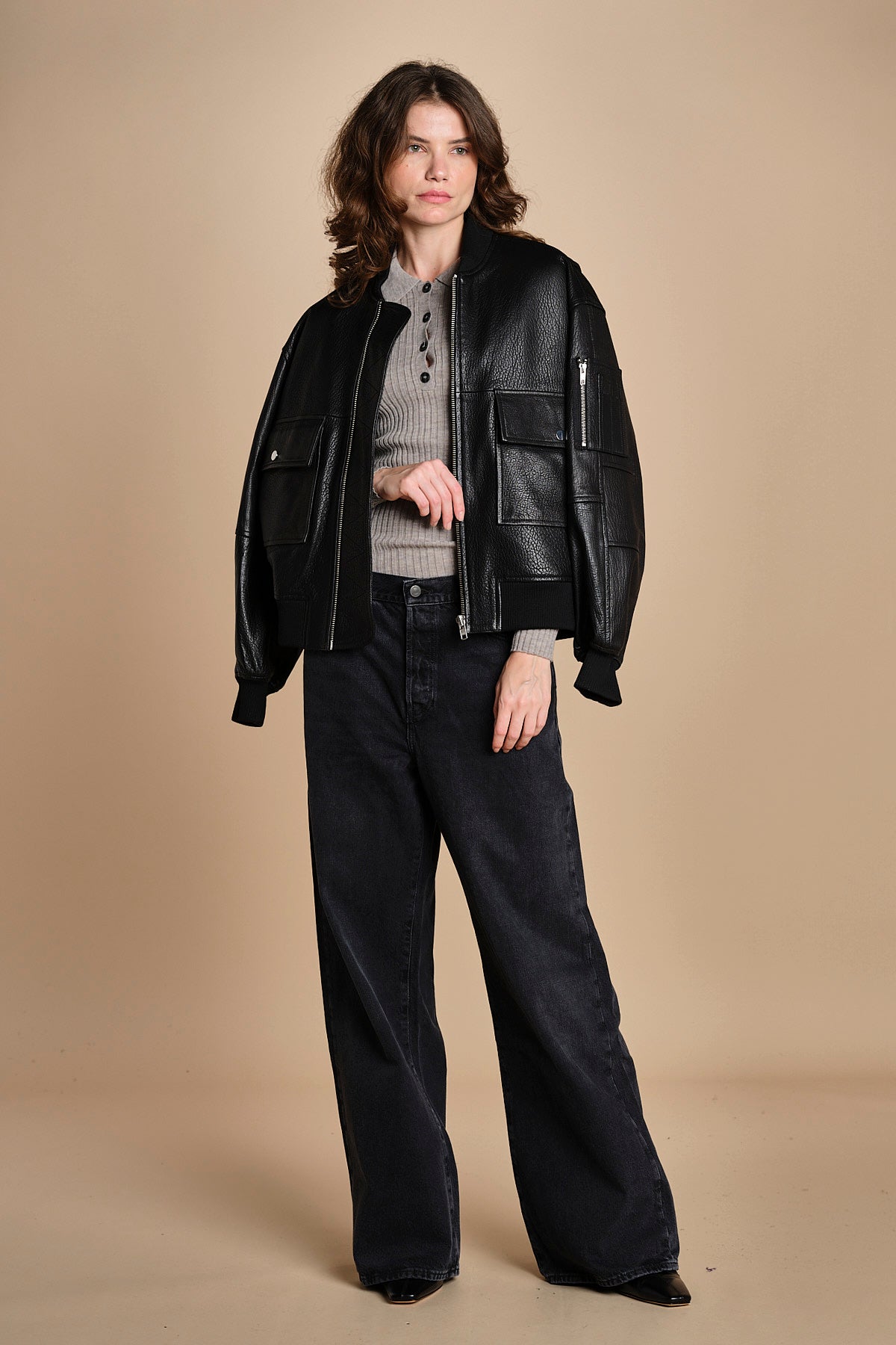 polo a costine CADEE KNIT BLOUSE LIGHT TAUBE herskind 