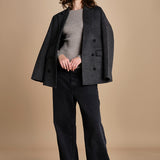 maglia girocollo a costine CAMB KNIT BLOUSE LIGHT TAUBE herskind 