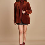 blazer velluto liscio GARCIA TERRACOTTA herskind 