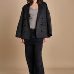 maglia scollo a v NOVA KNIT BLOUSE LIGHT TAUBE herskind 