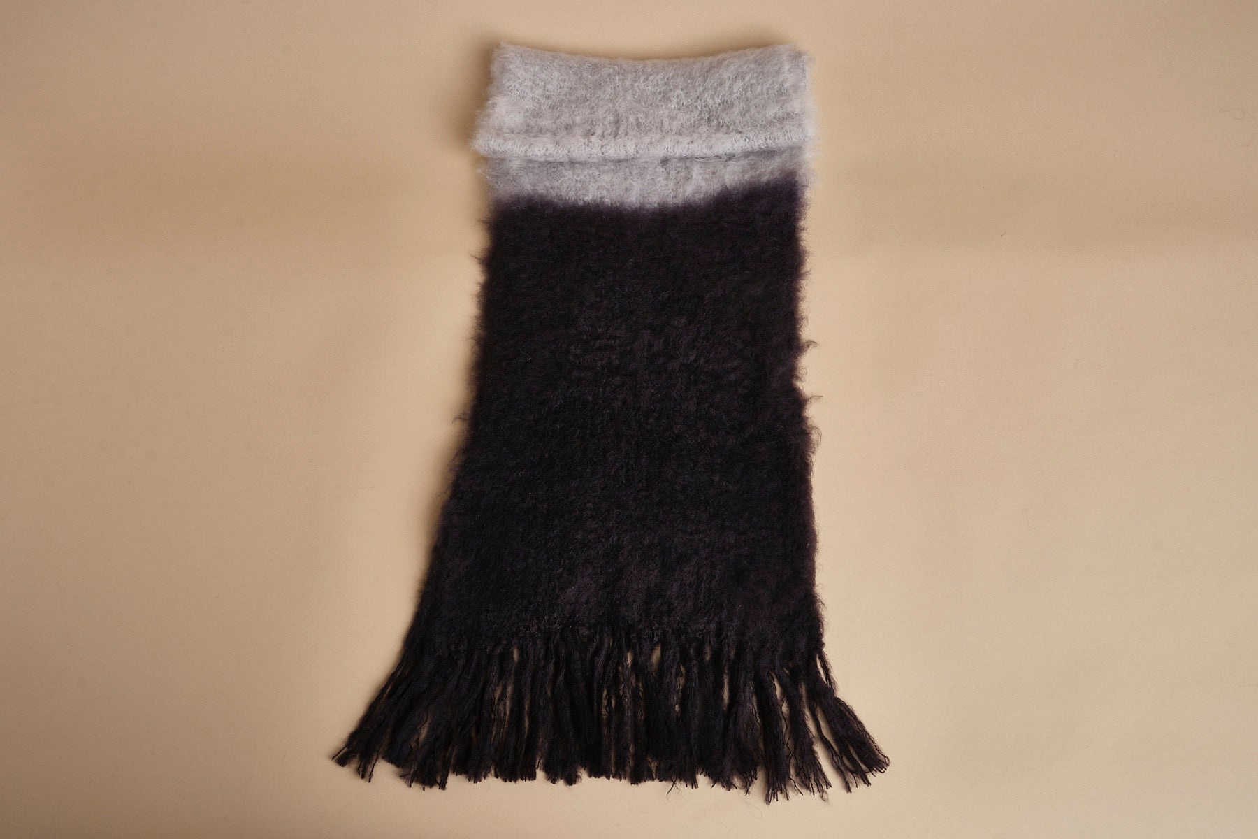 sciarpa mohair bicolore. CHA 01 GIRGIO CHIARO hinterveld 
