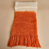 sciarpa mohair bicolore. CHA TEAL hinterveld 
