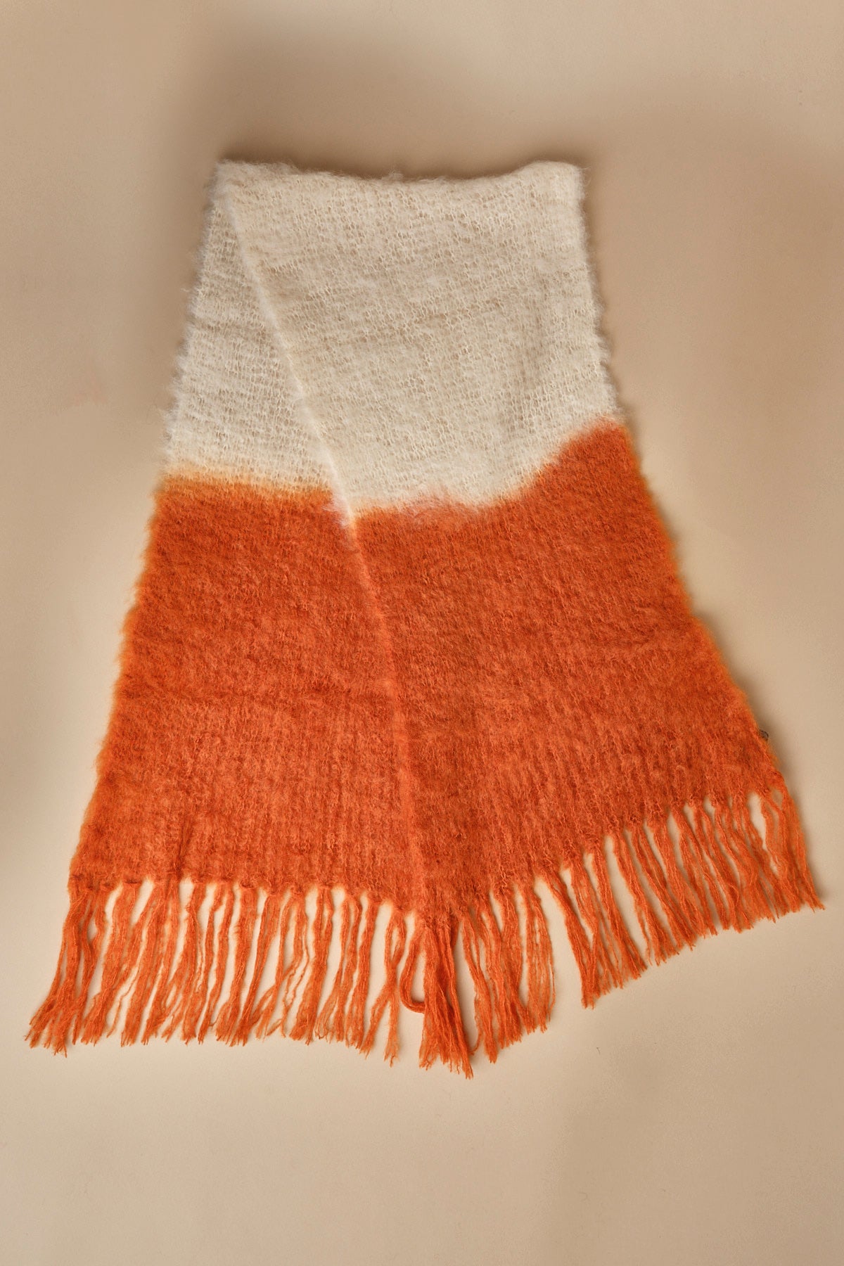 sciarpa mohair bicolore. CHA TEAL hinterveld 