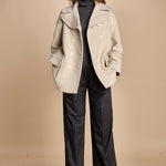 peacoau doppiopetto 15M005WO024 P120 CREAM ines de la fressange 