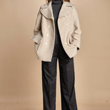 peacoau doppiopetto 15M005WO024 P120 CREAM ines de la fressange 