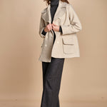 peacoau doppiopetto 15M005WO024 P120 CREAM ines de la fressange 