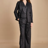 blazer gessato 15V516CO191 P092 GREY ines de la fressange 