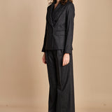 blazer gessato 15V516CO191 P092 GREY ines de la fressange 