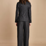 blazer gessato 15V516CO191 P092 GREY ines de la fressange 