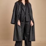 blazer gessato 15V516CO191 P092 GREY ines de la fressange 