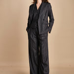 gilet gessato 15V528CO191 P092 GREY ines de la fressange 