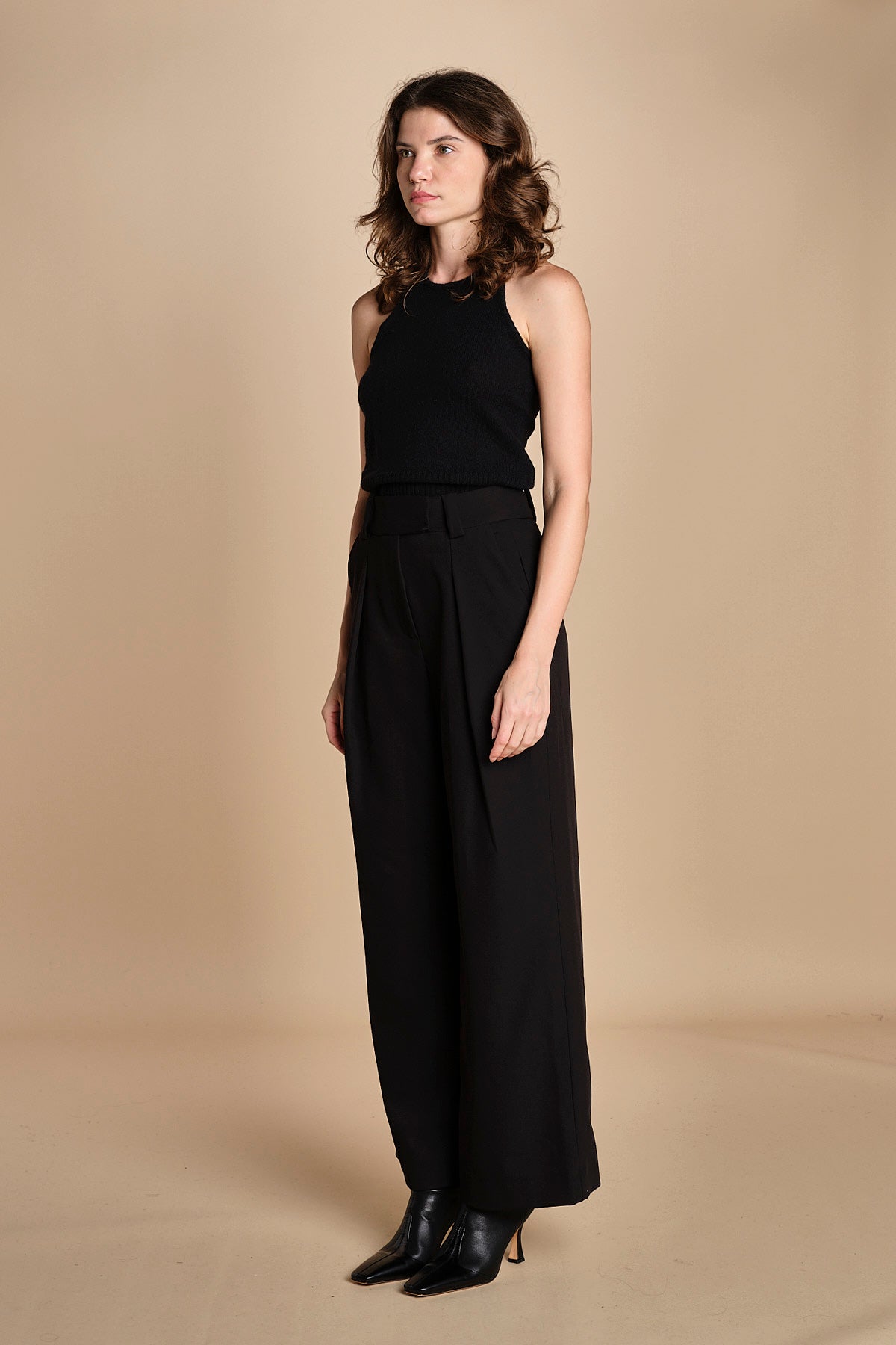 pantalone smoking PEONY ROSE IO1100X5121 BK999 ivy oak 