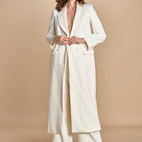 cappotto lungo smoking JIL ANN  IO1100X9049 WH011 ivy oak 