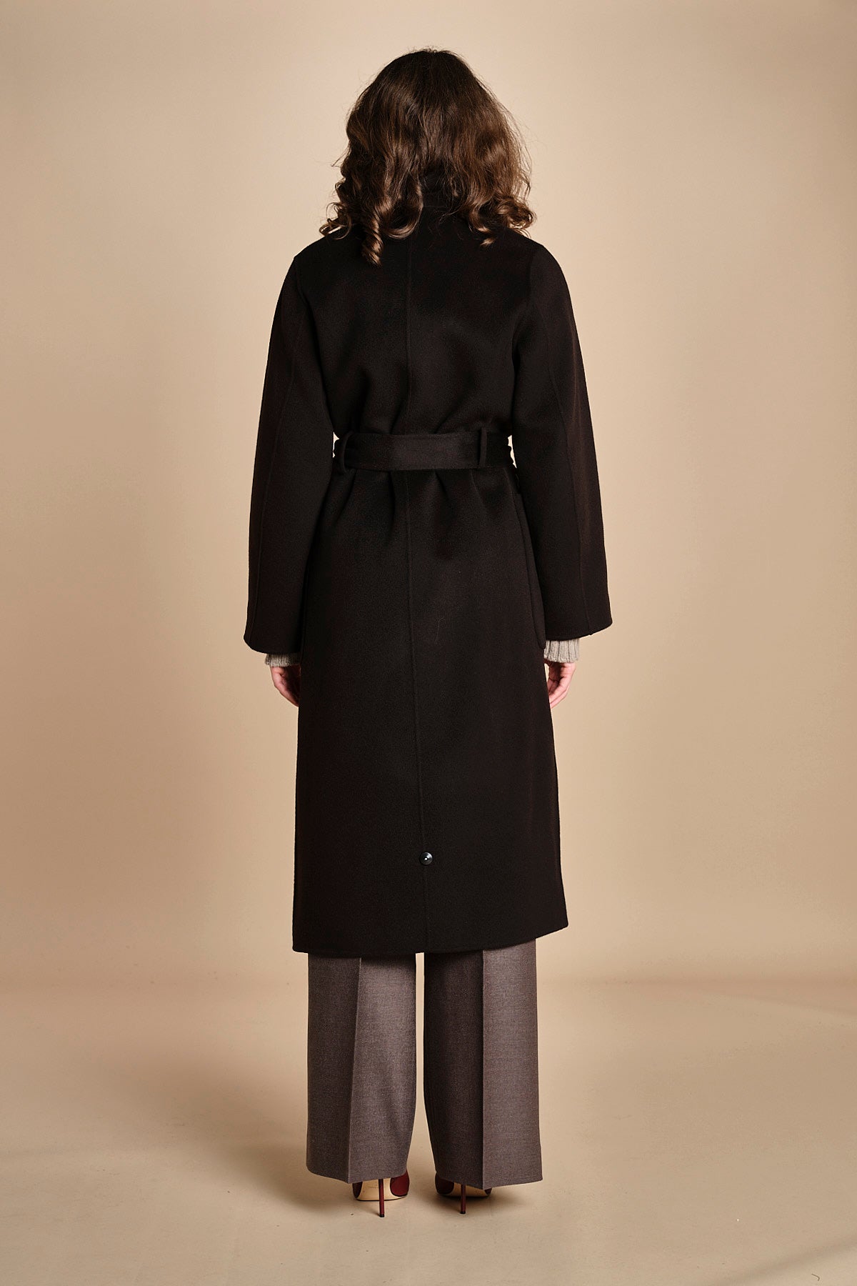 cappotto vestaglia double CELIA IO111046 BR291 ivy oak 