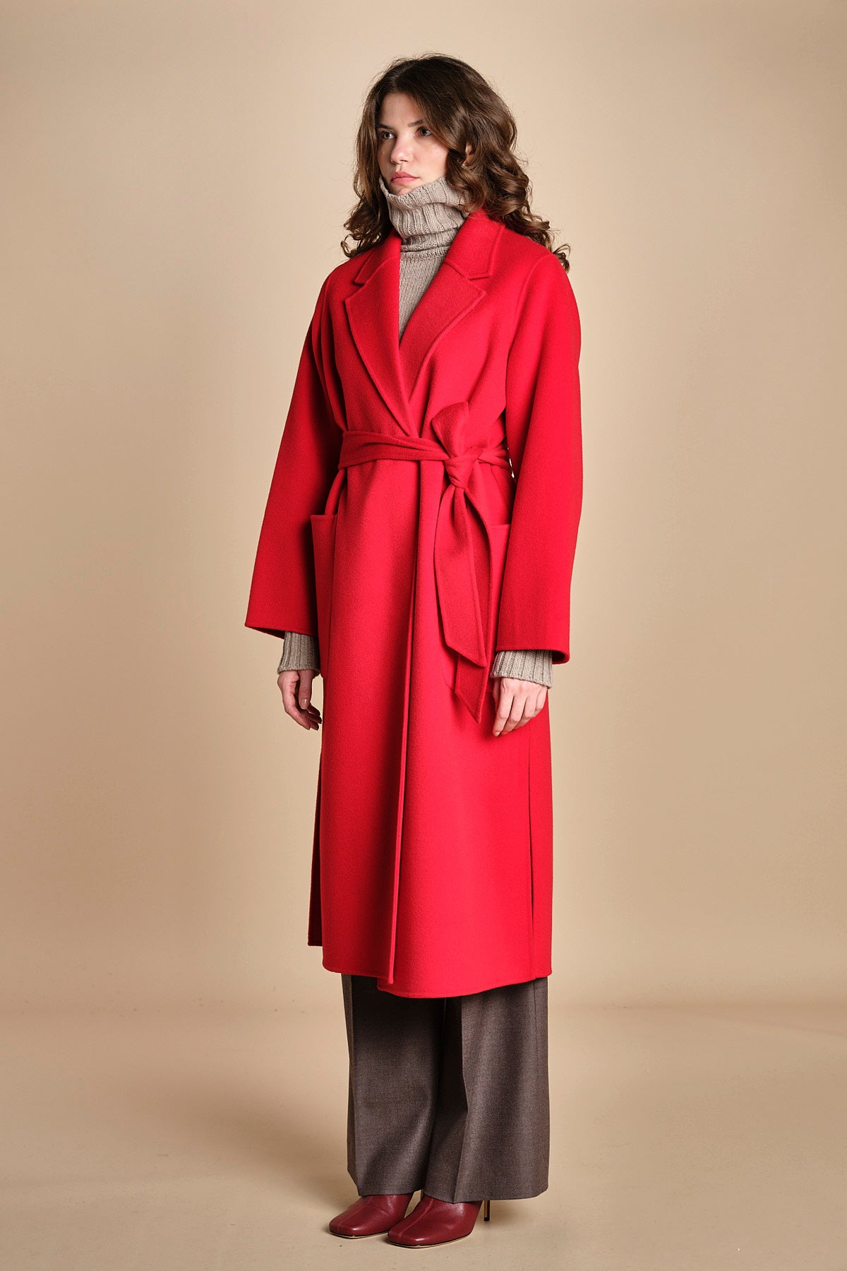 cappotto vestaglia double CELIA IO111046 RED ivy oak 
