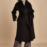 cappotto vestaglia double collo grande CARRIE ROSE  IO111048 BR291 ivy oak 
