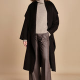 cappotto vestaglia double collo grande CARRIE ROSE  IO111048 BR291 ivy oak 