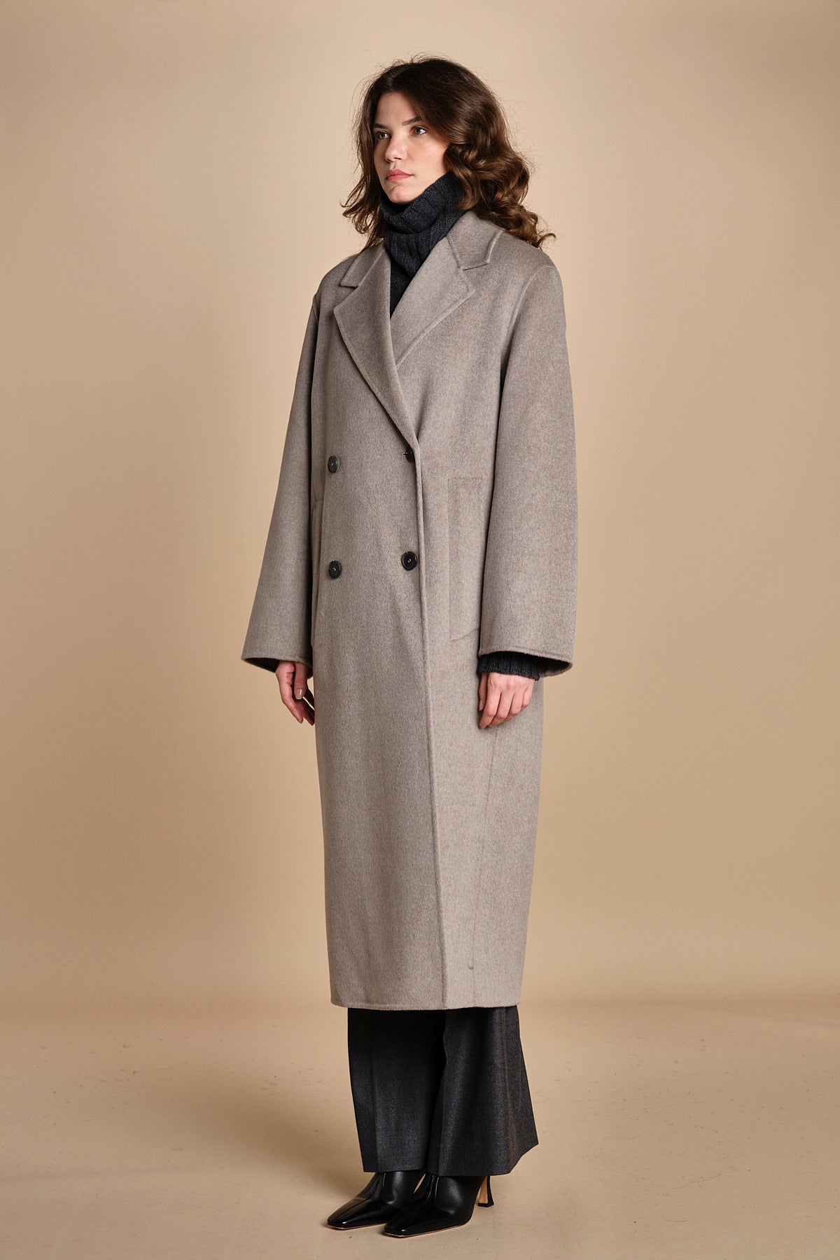 cappotto doppiopetto CLARA IO1111105 BE457 ivy oak 