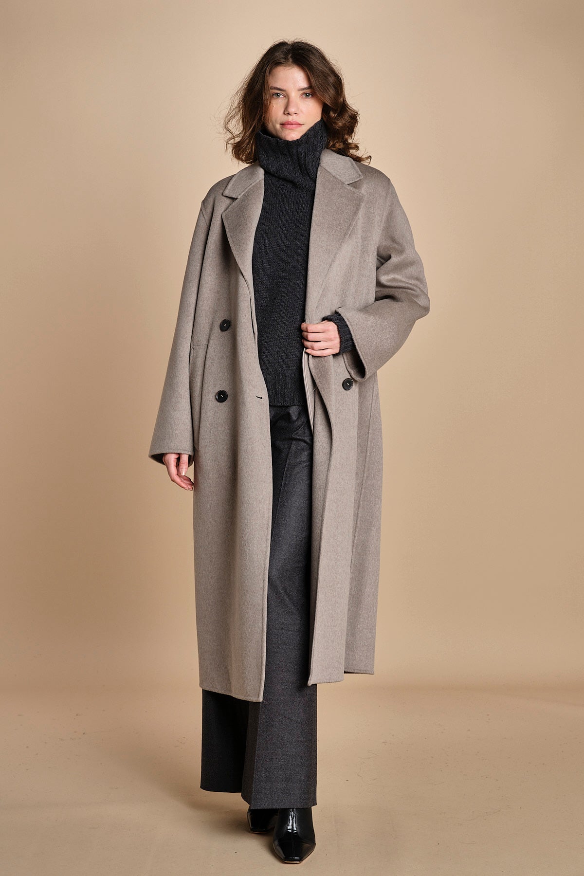 cappotto doppiopetto CLARA IO1111105 BE457 ivy oak 