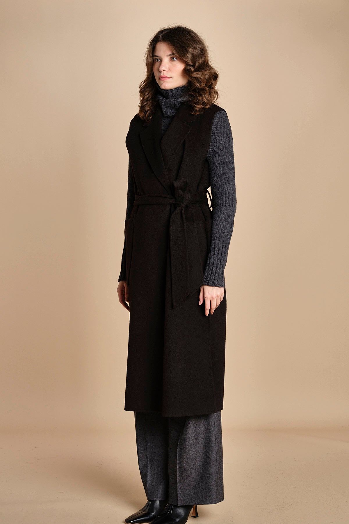 gilet double CLARISSA IO111126 BK999 ivy oak 