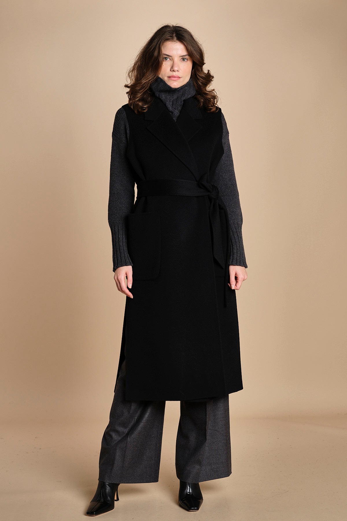 gilet double CLARISSA IO111126 BK999 ivy oak 