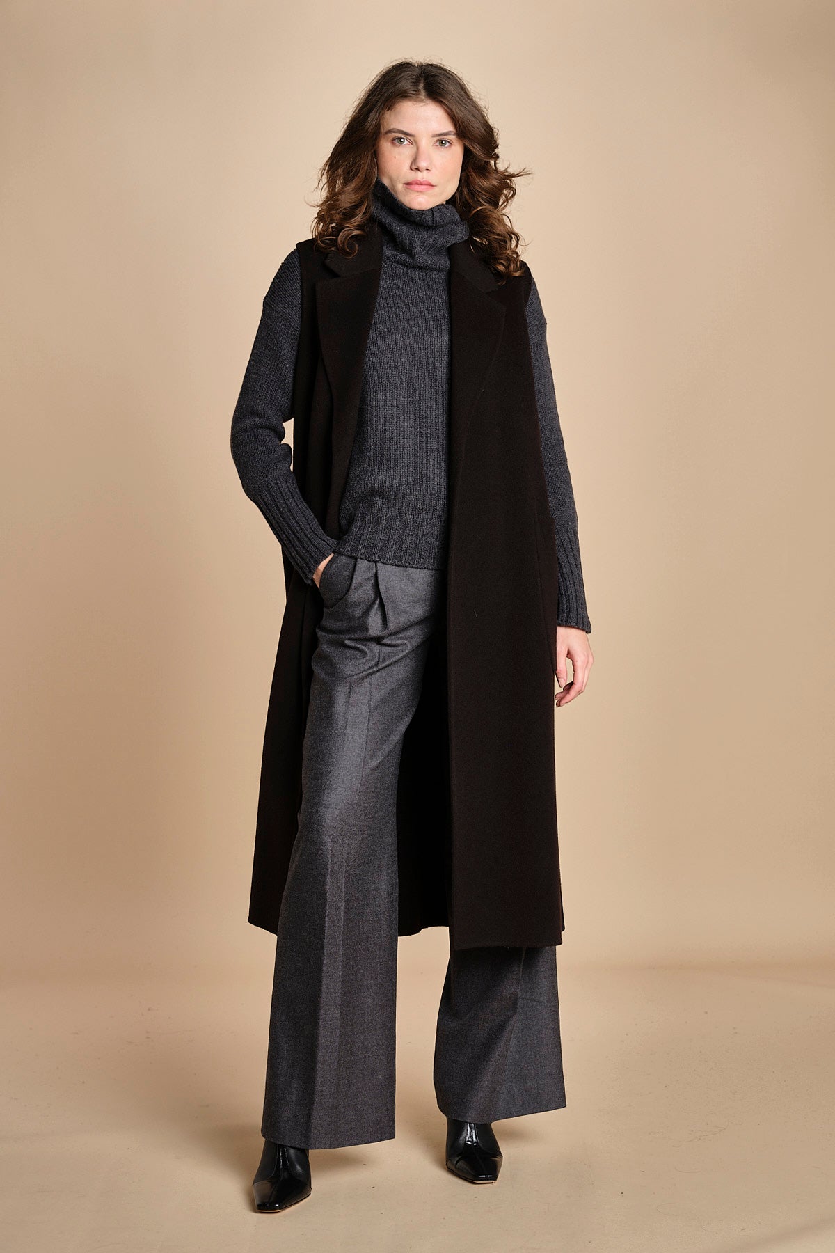 gilet double CLARISSA IO111126 BK999 ivy oak 