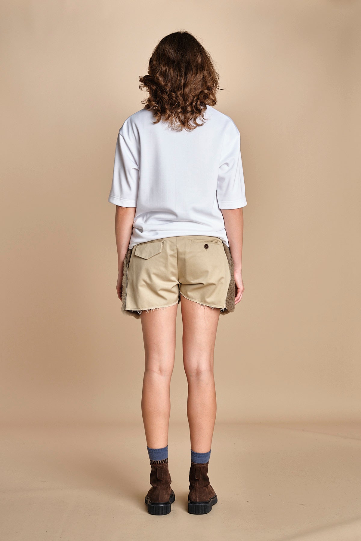 in cotone con tasca in montone TOM T-SHIRT MJD148PAT2977 J0248 WHITE jejia 