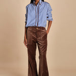 pantaloni 4 tasche in velluto liscio TWIGGY MJD211AAC1116 CHBRO jejia 