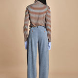 pantaloni in velluto rocciatore con pinces KATHERINE MJD217AA43894 V.450 jejia 