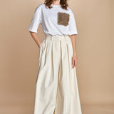 pantalone over in velluto BIRKIN MJD228_ATEX40 J0236 CREAM jejia 