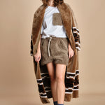 metà montone e metà in cotone NORMA SHORT MJD233AATEX72 J0229 DOVE FUR jejia 