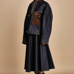 CARLO BOMBER giubbotto in denim MJD507_mr0710 BLUE JEANS WBK jejia 