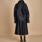 CARLO BOMBER giubbotto in denim MJD507_mr0710 BLUE JEANS WBK jejia 