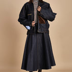 CARLO BOMBER giubbotto in denim MJD507_mr0710 BLUE JEANS WBK jejia 
