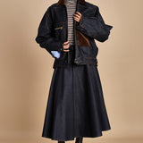 CARLO BOMBER giubbotto in denim MJD507_mr0710 BLUE JEANS WBK jejia 