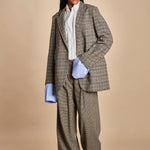 BIRKIN blazer e bottoni in galles MJD514_A26245 COTTON CHECK jejia 