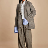 BIRKIN blazer e bottoni in galles MJD514_A26245 COTTON CHECK jejia 
