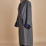 OLLY COAT cappotto doppiopetto in flanella over MJD517_A60003 1002 GREY jejia 