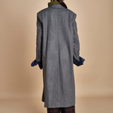 OLLY COAT cappotto doppiopetto in flanella over MJD517_A60003 1002 GREY jejia 