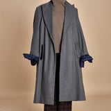 OLLY COAT cappotto doppiopetto in flanella over MJD517_A60003 1002 GREY jejia 