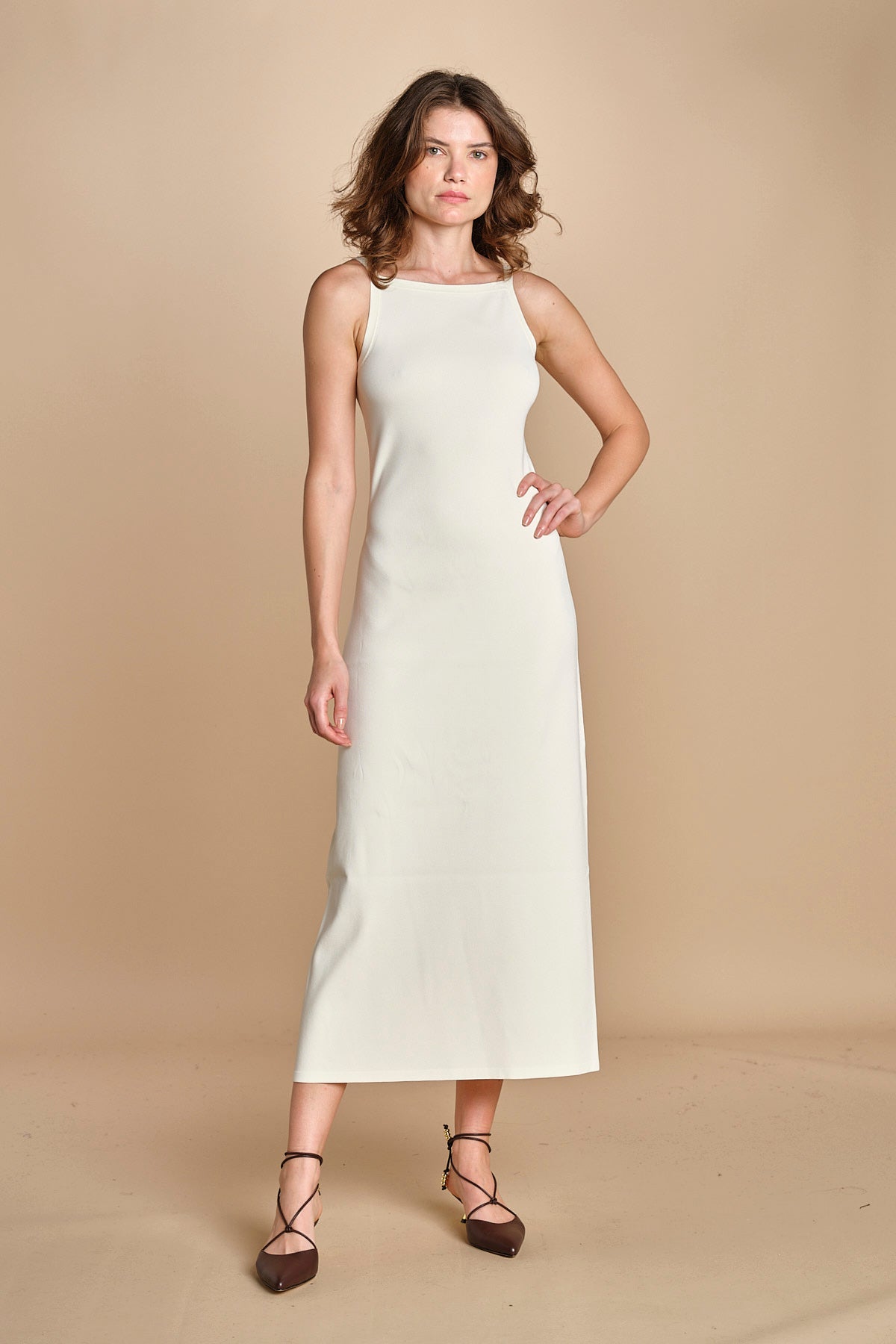 abito in maglia DRESS FULL  JF009246 0045 IVORY joseph 