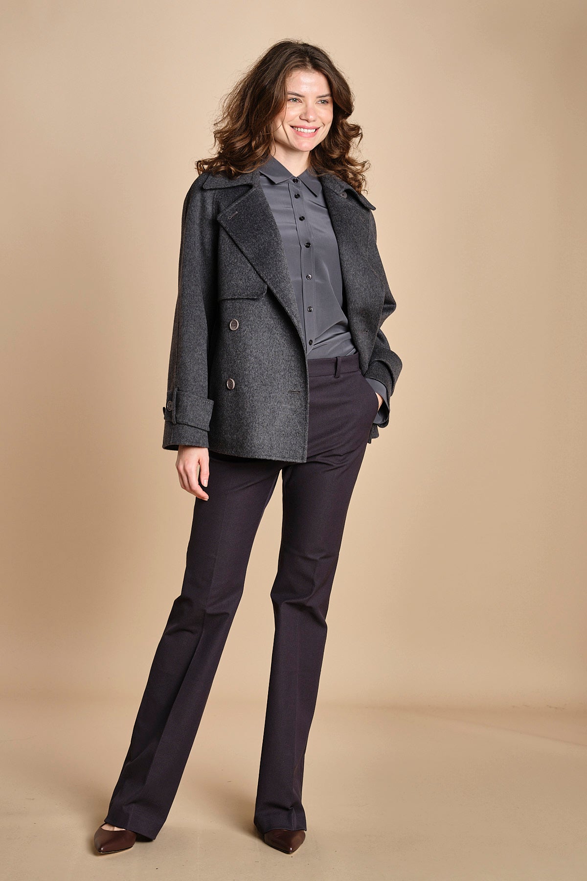 giacca doppiopetto double MARNE JF009394 0211 SMOKE joseph 