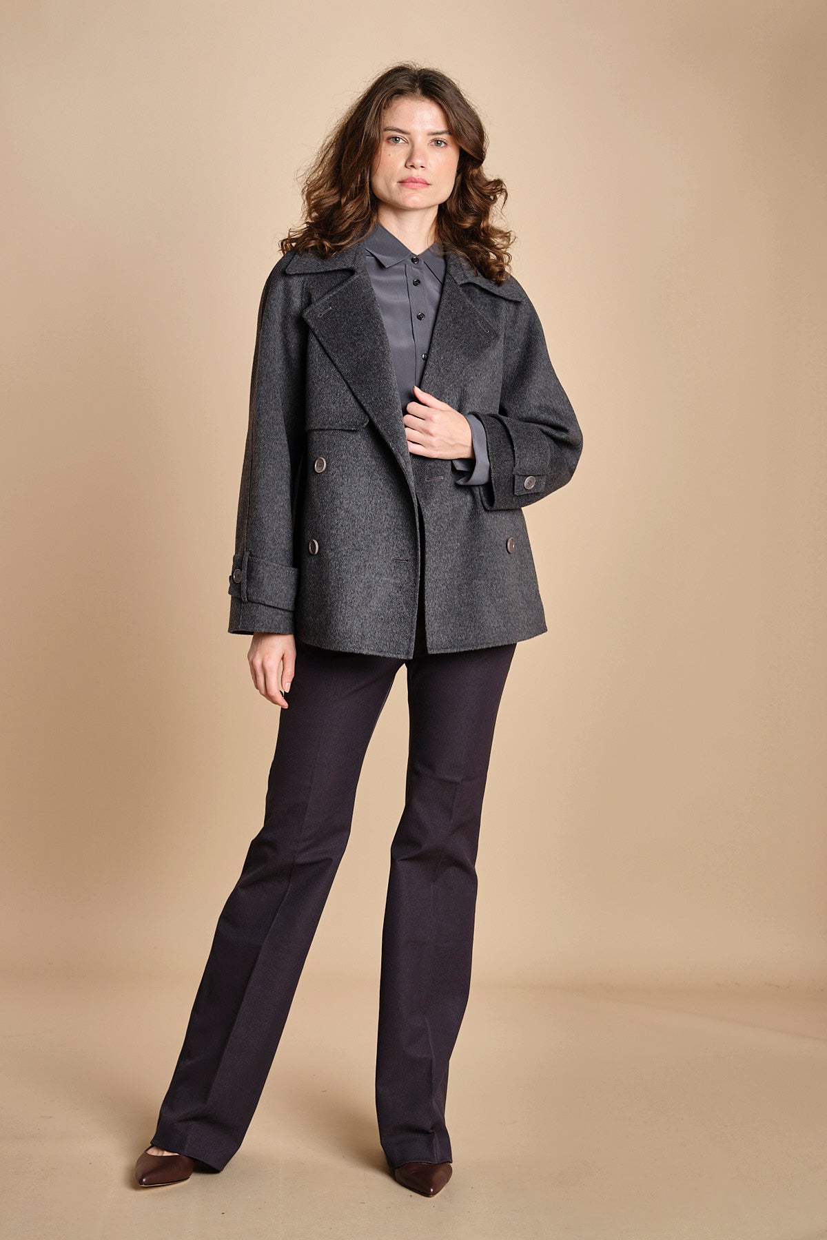 giacca doppiopetto double MARNE JF009394 0211 SMOKE joseph 