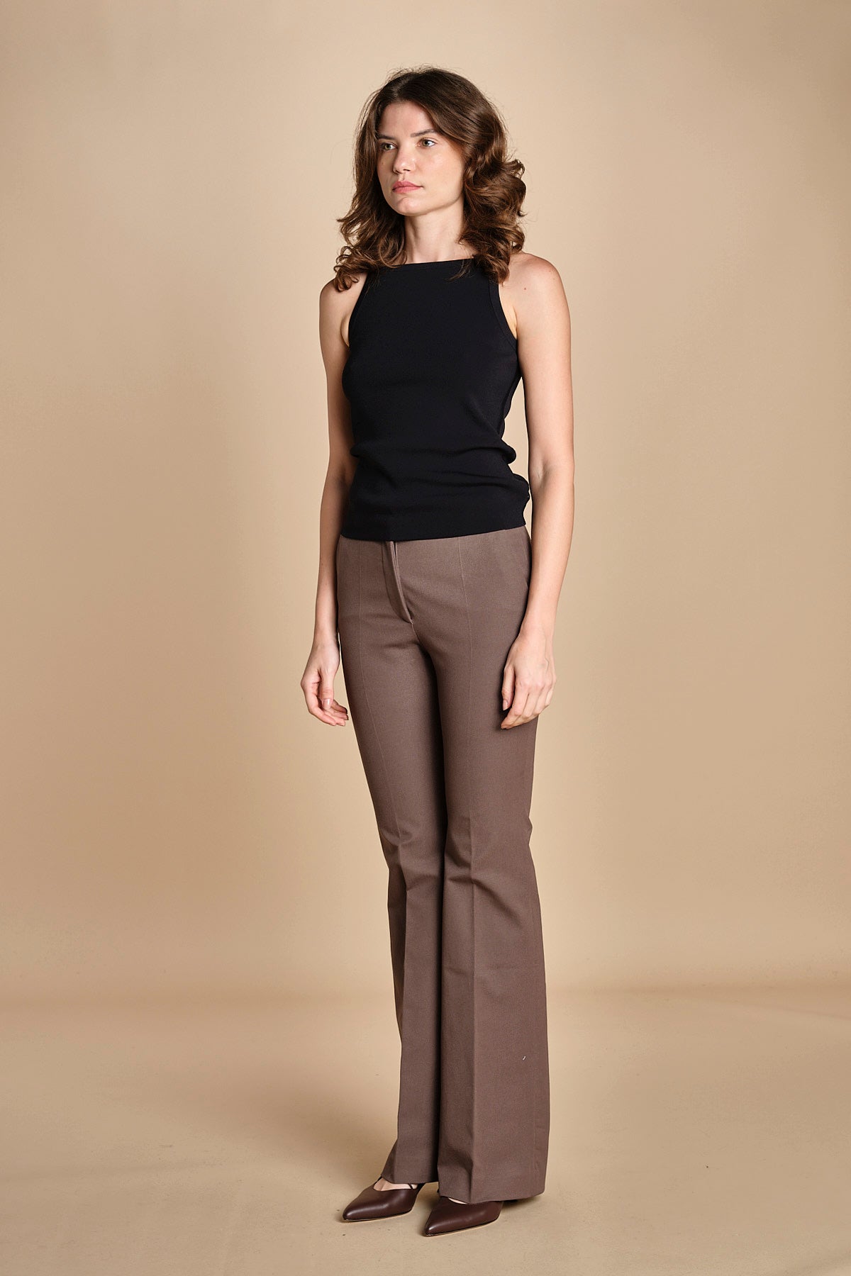pantalone diritto stretch TARIFA  JF009416 MUSHROOM 2202 joseph 