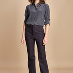 camicia da uomo in seta JOE  JF009423 0211 SMOKE joseph 