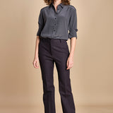 camicia da uomo in seta JOE  JF009423 0211 SMOKE joseph 