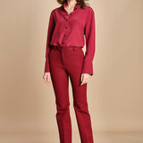 camicia da uomo in seta JOE  JF009423 0518 RUBY joseph 